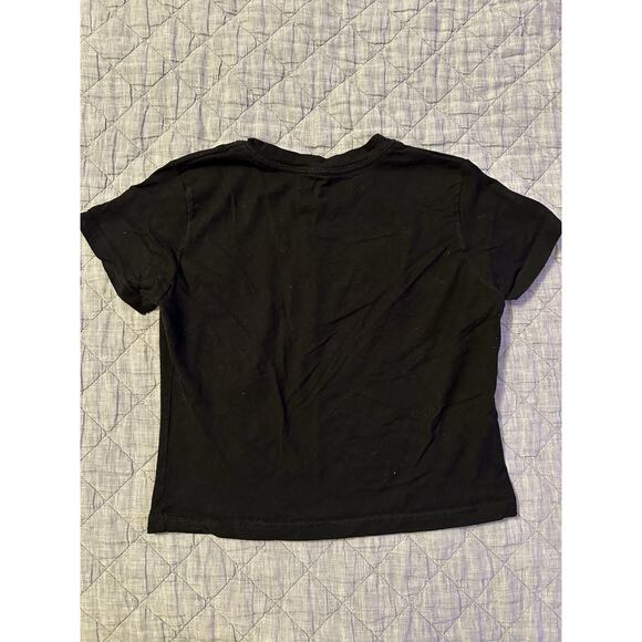 Hot Topic Gothic Cross Wing Skull Rhinestone Tee Small Black Emo Alt Rock Y2K - Picture 9 of 9